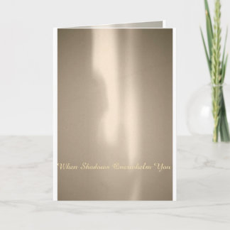 EXOBIA GREETINGS: When Shadows Overwhelm You Card