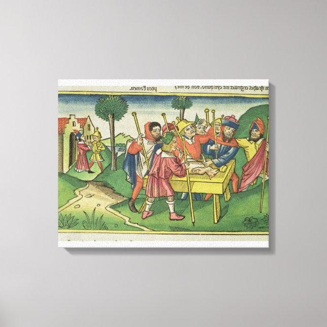 Exodus 12 The First Passover, from the 'Nuremberg Canvas Print (Front)