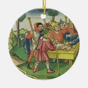 Exodus 12 The First Passover, from the 'Nuremberg Ceramic Tree Decoration