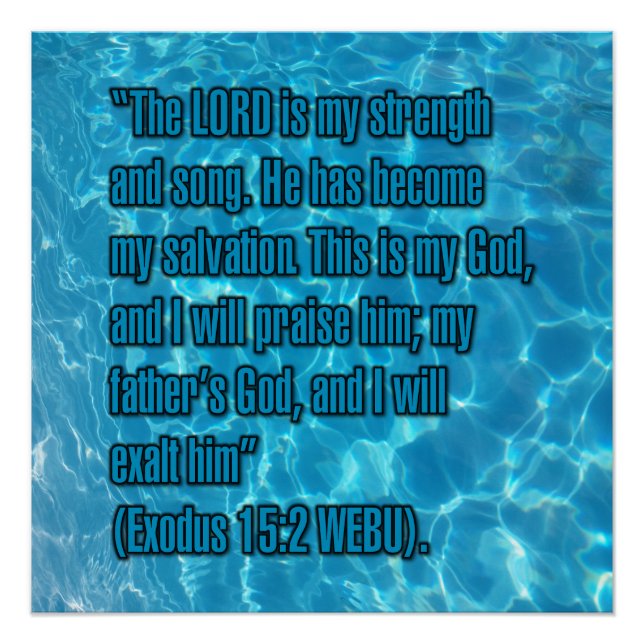 Exodus 15:2 WEBU Poster (Front)