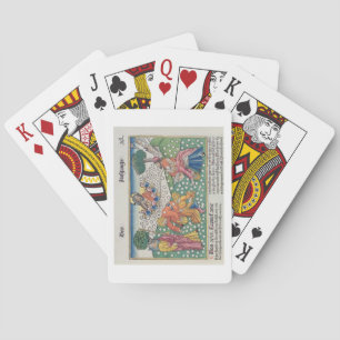 Exodus 16 13-22 God provides quail and manna to th Playing Cards