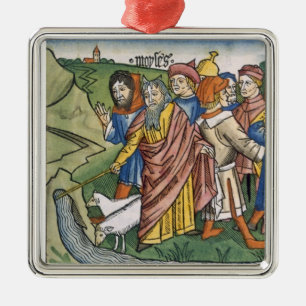 Exodus 17 1-7 Moses makes the water flow from the Metal Tree Decoration