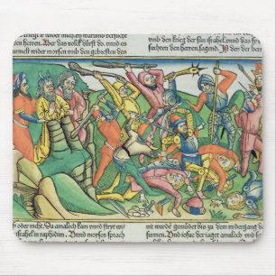 Exodus 17 8-15 Aaron and Hur support Moses' hands Mouse Mat