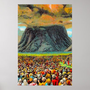 Exodus 19 Israel at Mount Sinai poster