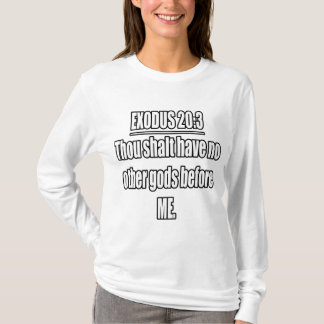 Exodus 20:3 KJV Bible Verse T-Shirt
