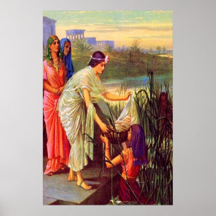Exodus 2 Baby Moses Drawn from the Nile Poster