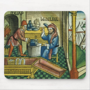Exodus 31 2-8 Bezalel and Oholiab making the Ark o Mouse Mat