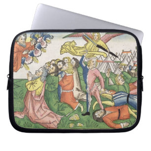 Exodus 32 15-23 Moses breaking the stone tablets, Laptop Sleeve