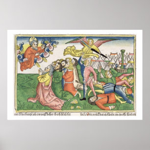 Exodus 32 15-23 Moses breaking the stone tablets, Poster