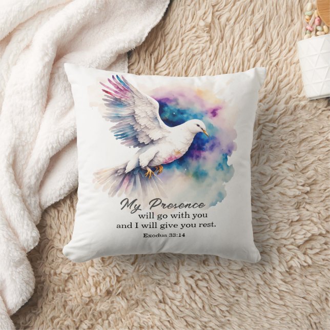 Exodus 33:14 My Presence will go with you Bible  Cushion (Blanket)