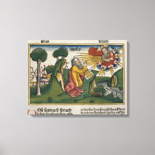 Exodus 34 1-10 Moses receives the second tablets w Canvas Print