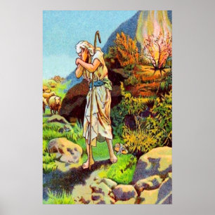 Exodus 3 God Speaks from a Burning Bush poster