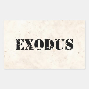 Exodus 4 rectangular sticker