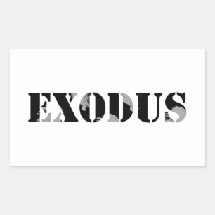 Exodus 5 rectangular sticker