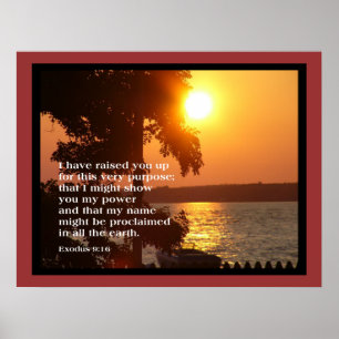 Exodus 9:16 LARGE POSTER