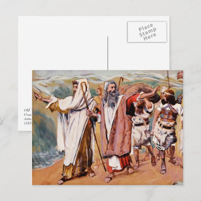 Exodus from Egypt. Fine Art Passover Postcard (Front/Back)