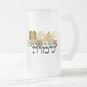 Exodus Frosted Glass Beer Mug