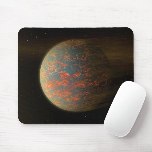 Exoplanet 55 Cancri E And Its Molten Surface Mouse Mat (With Mouse)