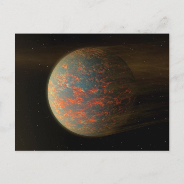 Exoplanet 55 Cancri E And Its Molten Surface Postcard (Front)