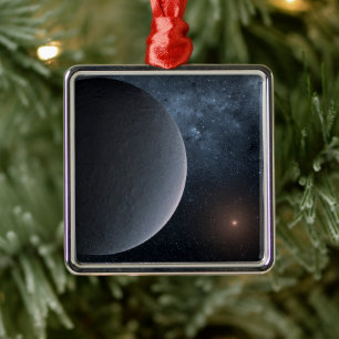 Exoplanet Ogle-2016-Blg-1195lb Orbits A Small Star Metal Tree Decoration