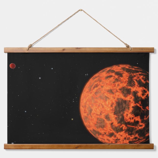 Exoplanet Ucf-1.01 Orbiting A Star Called Gj 436. Hanging Tapestry (Front)