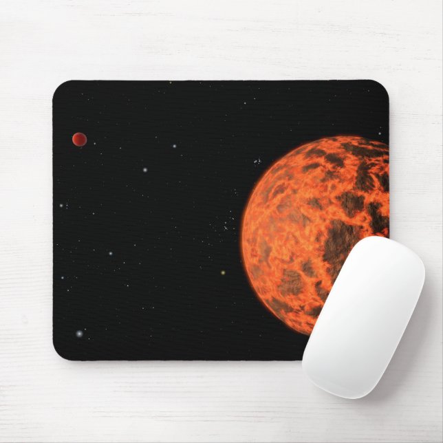 Exoplanet Ucf-1.01 Orbiting A Star Called Gj 436. Mouse Mat (With Mouse)