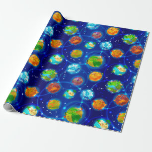 Exoplanets Wrapping Paper