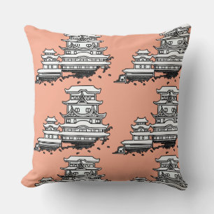 Exotic Abode Dk Peach Cushion