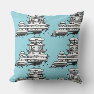 Exotic Abode Lt Blue Cushion