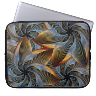 Exotic Abstract Floral Laptop Sleeve