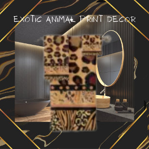 Exotic Animal Leopard Animal Print Bath Towel Set