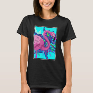 Exotic Animal Zoo Animal Tropical Bird Pink Flami T-Shirt