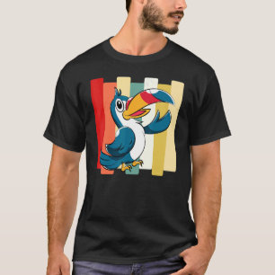 Exotic Animal Zoo Bird Toucan  Retro Tropical Touc T-Shirt