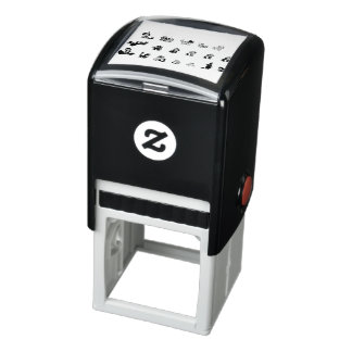 exotic-animals-leopard-monkey self-inking stamp