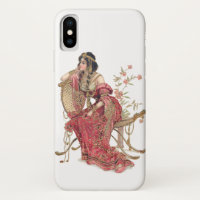 Exotic Art Nouveau Woman in Ornate Costume