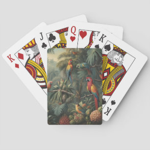 Exotic Aviary and Pineapple Grove Luxe Botanical Playing Cards