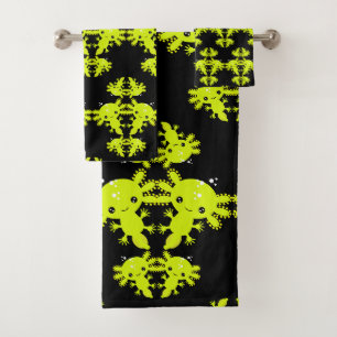 Exotic Axototl Salamander Bath Towel Set