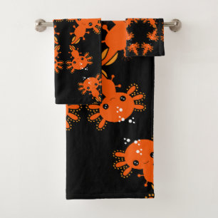 Exotic Axototl Salamander Bath Towel Set