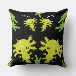 Exotic Axototl Salamander Cushion