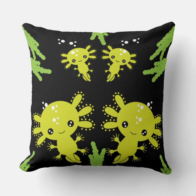 Exotic Axototl Salamander Cushion (Front)