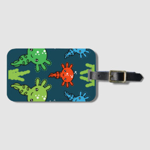 Exotic Axototl Salamander Luggage Tag