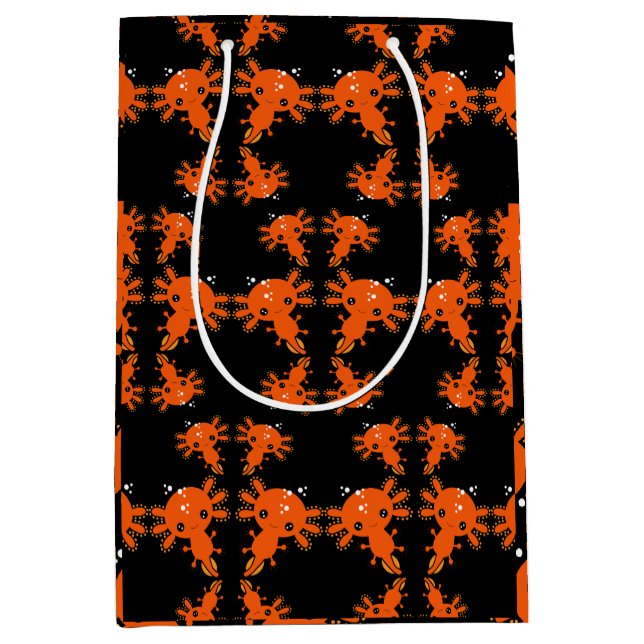 Exotic Axototl Salamander Medium Gift Bag (Front)