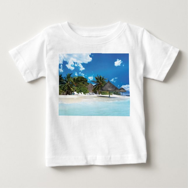 Exotic Beach  Baby T-Shirt (Front)