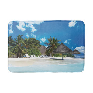 Exotic Beach  Bath Mat