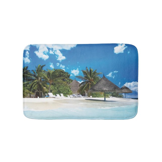 Exotic Beach  Bath Mat (Front)