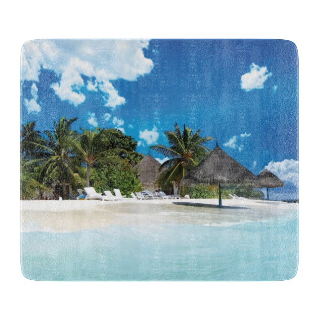 Exotic Beach  Cutting Board (Front)