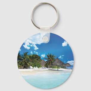 Exotic Beach Key Ring