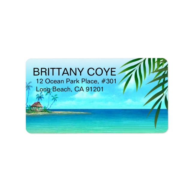 Exotic Beach Label (Front)