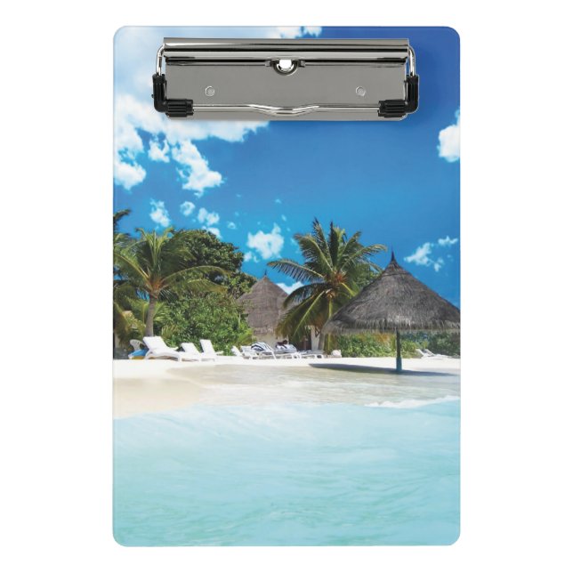 Exotic Beach  Mini Clipboard (Front)