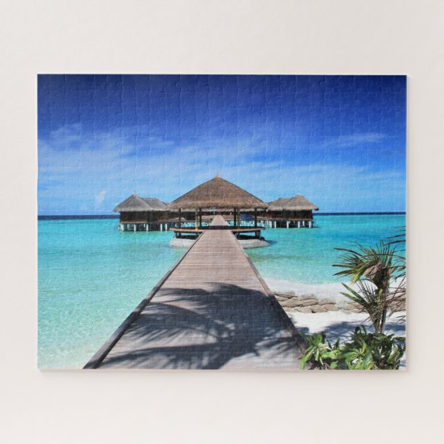 Exotic Beach Photo Jigsaw Puzzle Summer Vacation (Horizontal)